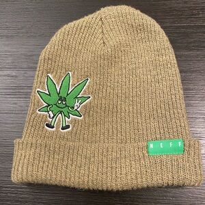 Men’s Neff Beanie with Green Pot Leaf Design NWOT